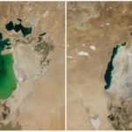 Aral Sea, Central Asia. August, 2000 — August, 2014.