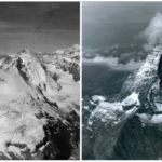 Matterhorn Mountain in the Alps, on the border between Switzerland and Italy. August, 1960 — August, 2005.